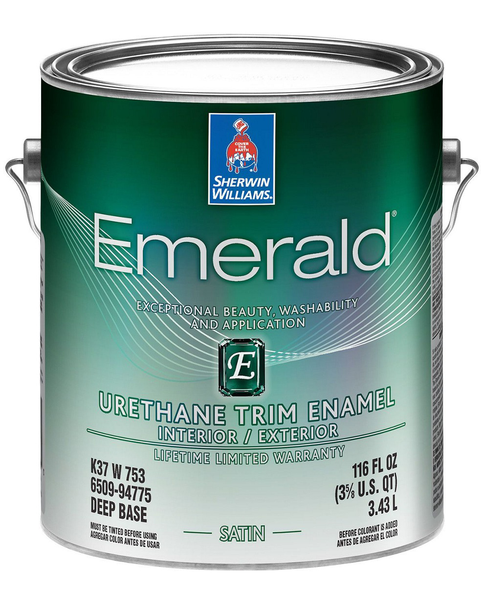 a can of emerald urethane trim enamel paint