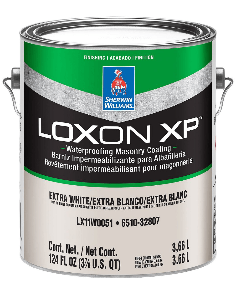 a can of loxon xp waterproofing masonry coating