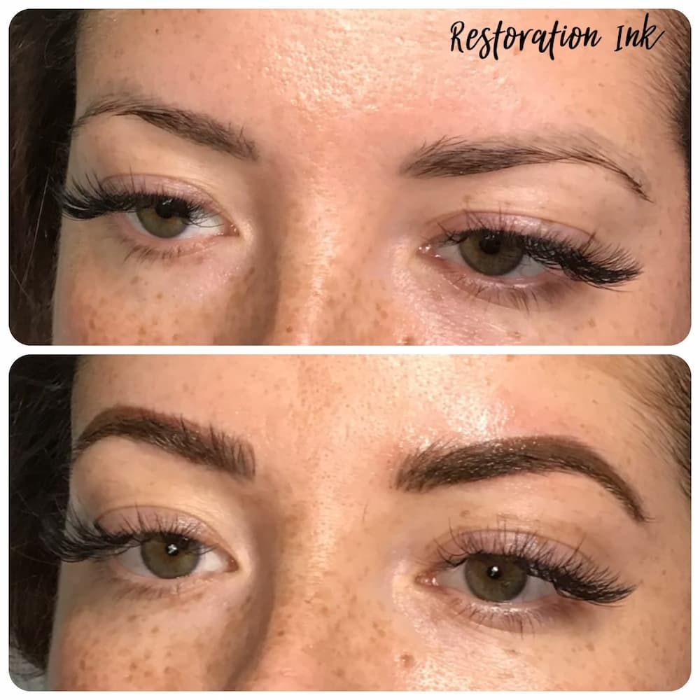 Powder Brows in Albuquerque before and after