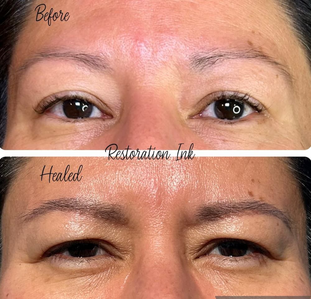 Powder Brows in Albuquerque before and after