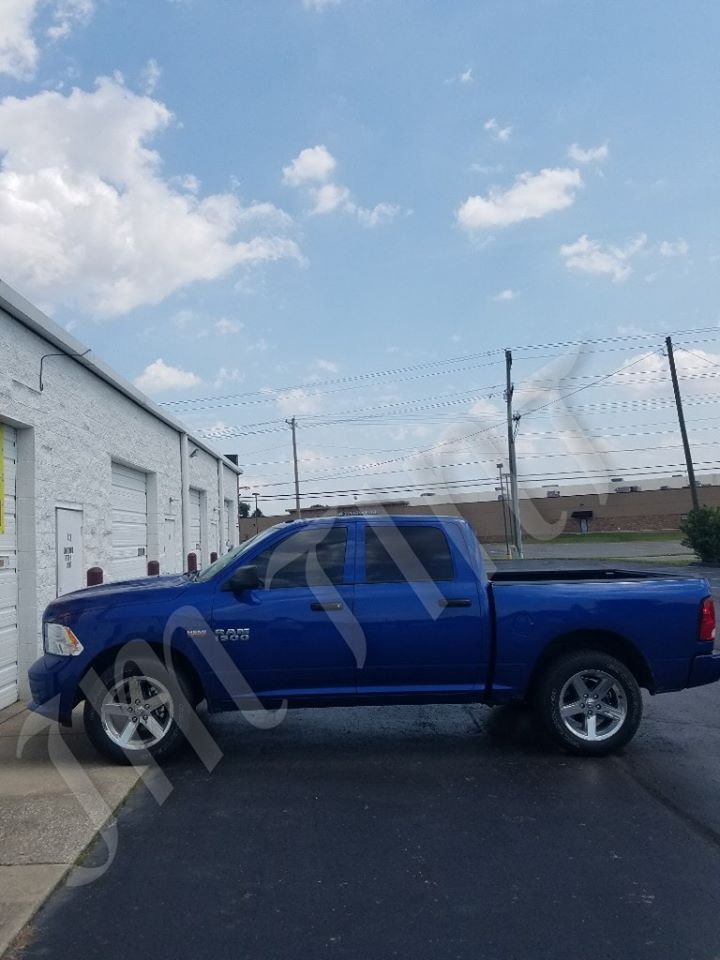 New Window Tint Installation — Blue Car After Tinting in Columbus, OH