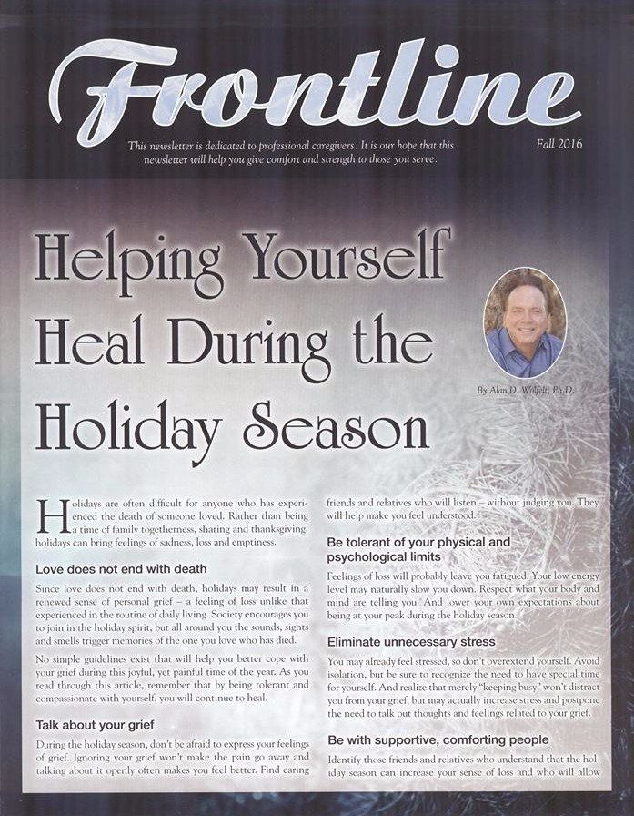 Frontline: Help yourself heal during the holiday season