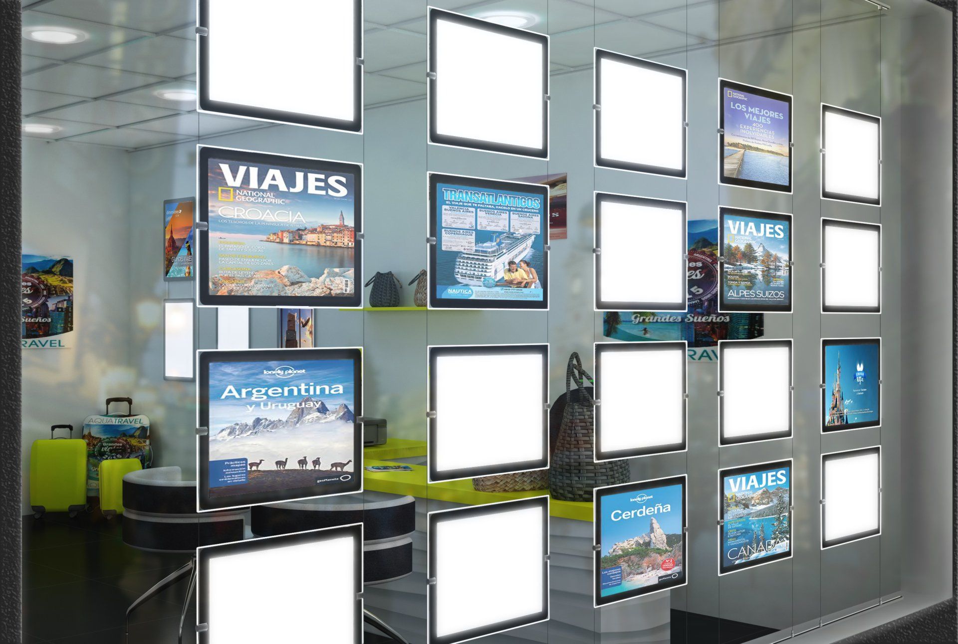 escaparate EXPOLED viajes