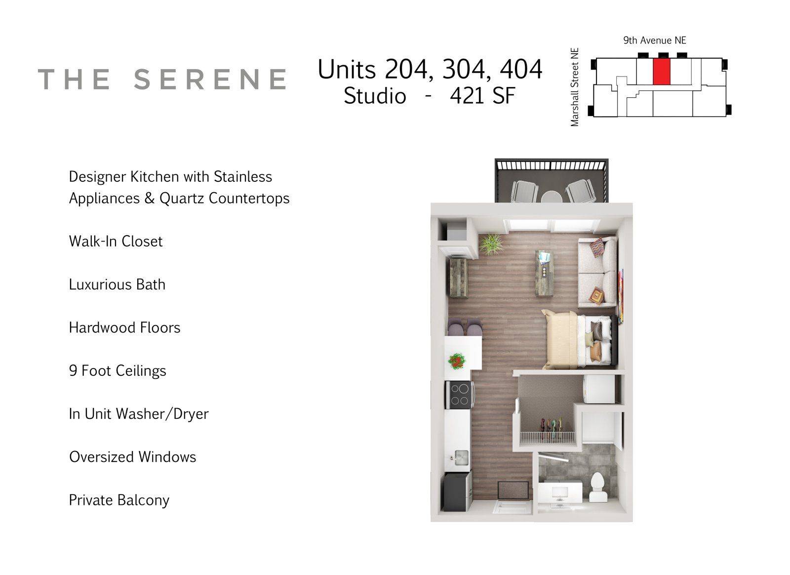 The Serene Apartments Floor Plans | Northeast Minneapolis 