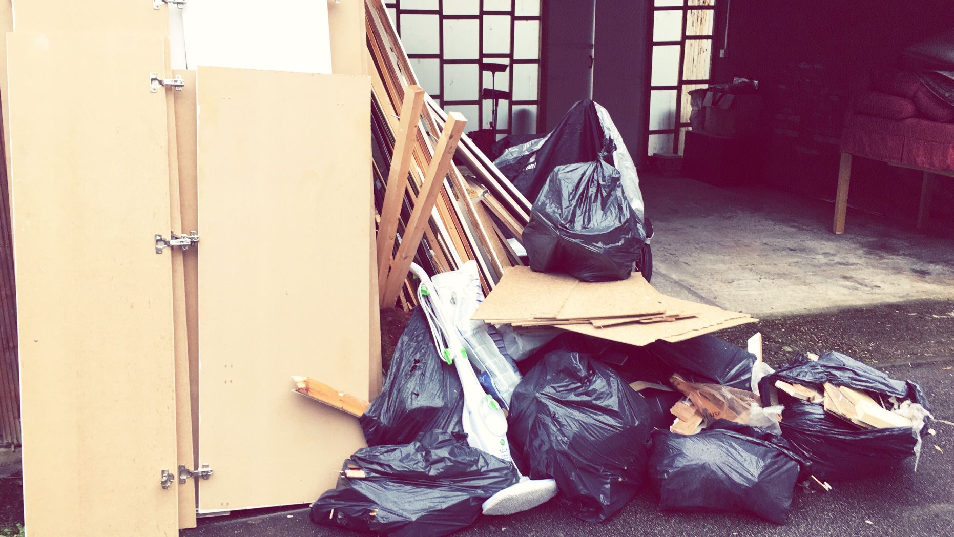 rifiuti ingombranti pronti per il recupero a domicilio