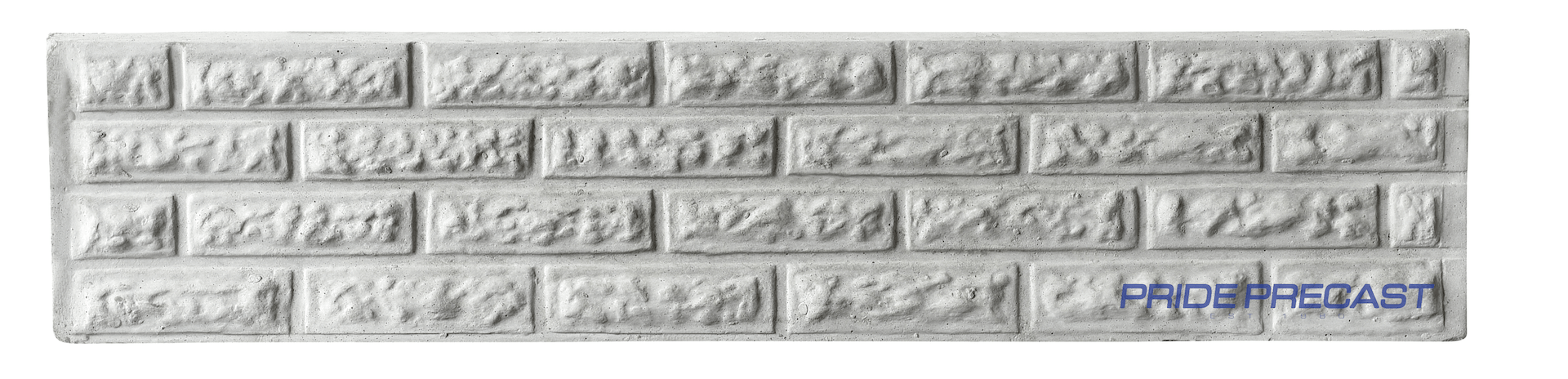 A close up of a brick wall with a pattern on it.
