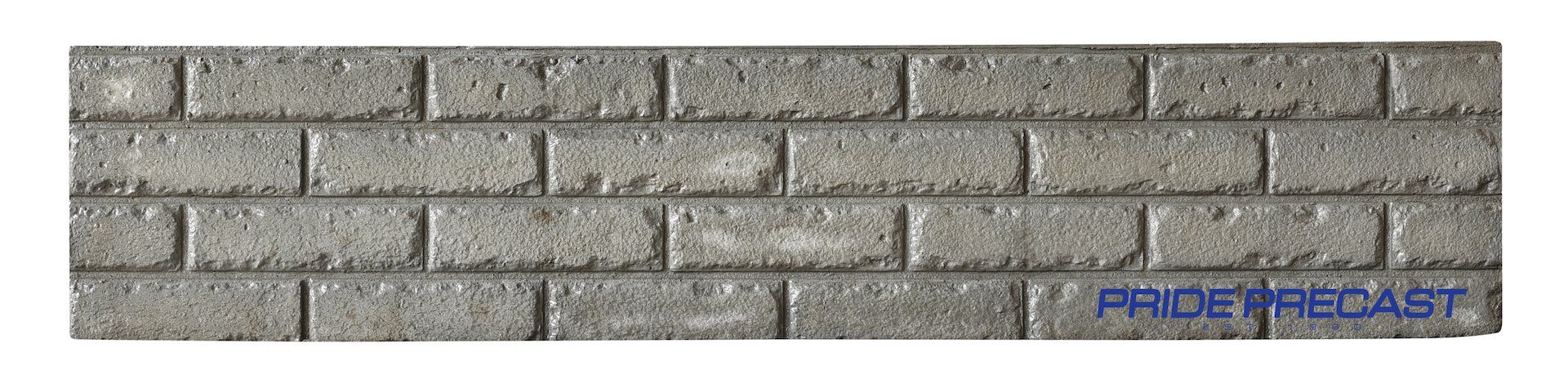 A close up of a brick wall on a white background.