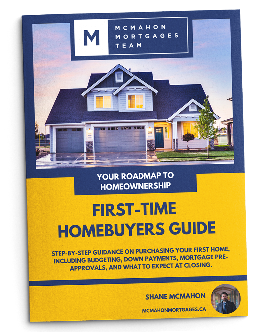 A book titled first time homebuyers guide with a picture of a house on the cover