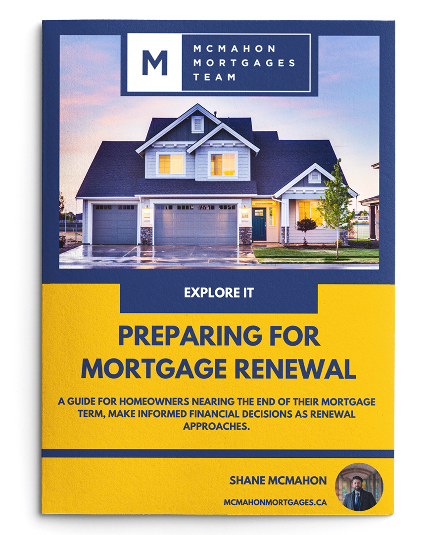 A book is titled preparing for mortgage renewal