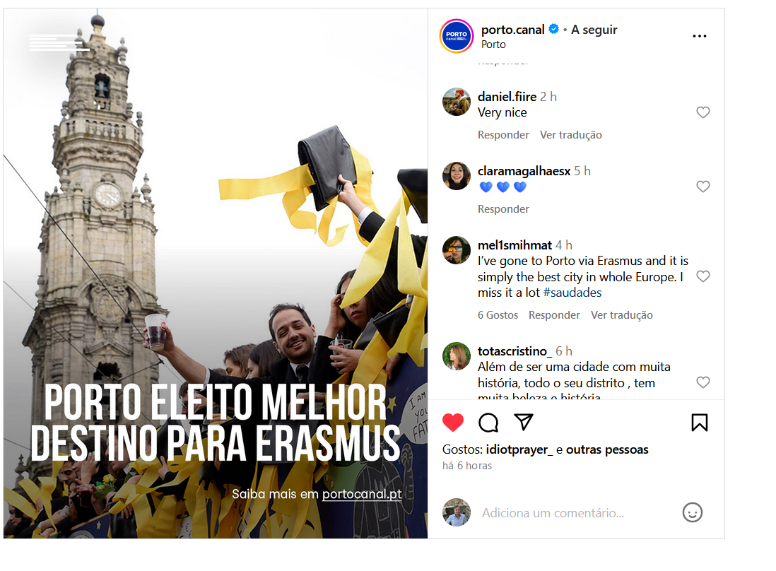 Porto best destiny city for Erasmus