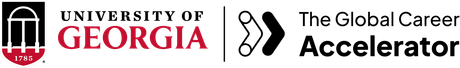 UGA and The Global Career Accelerator logos