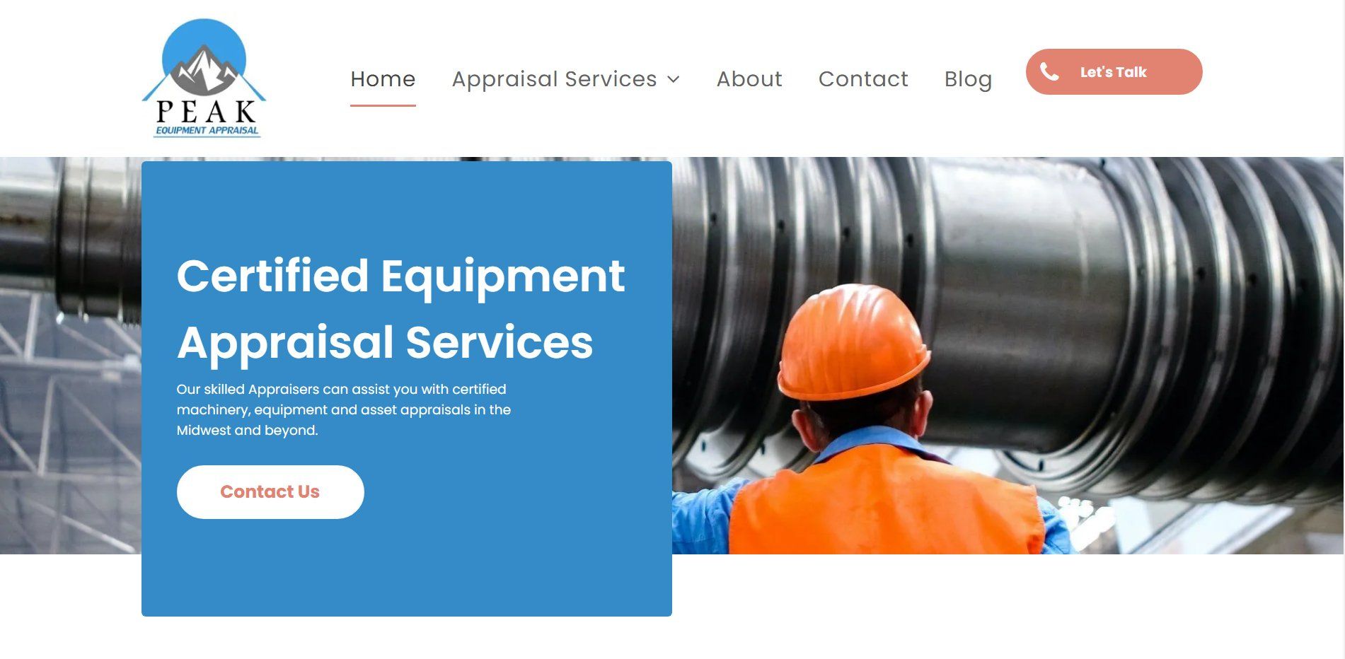 Peak Equipment Appraisal Website
