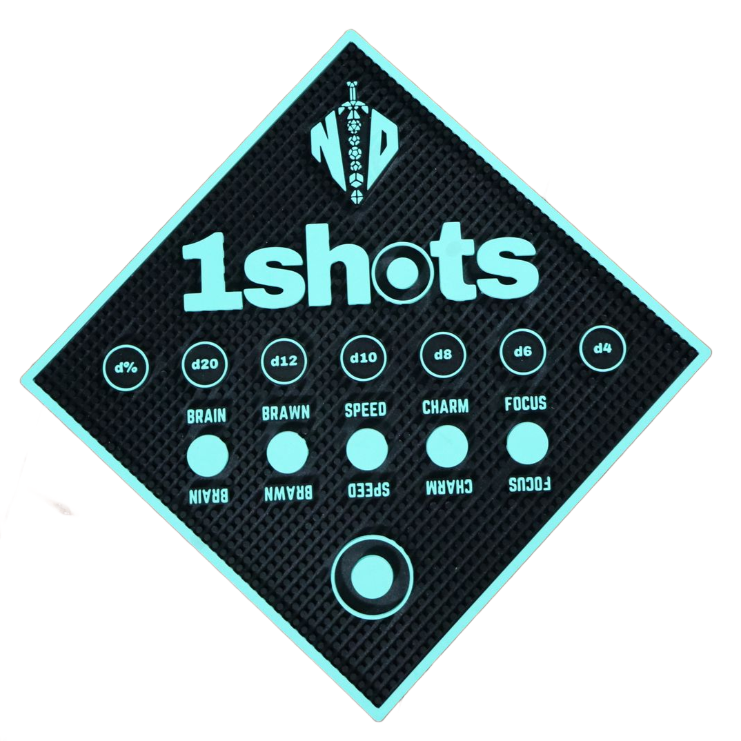 1shots Drinking TTRPG Game Mat