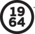 Black circle with the numbers 19 and 64 stacked inside.