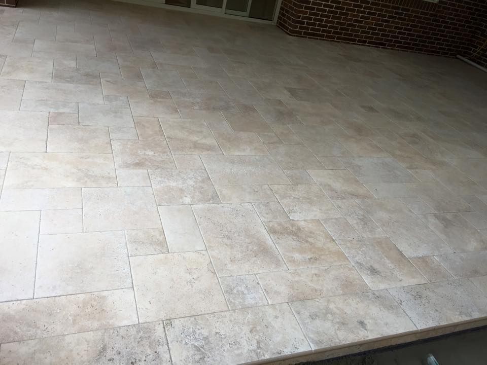 Beige Stone Patio Tiles