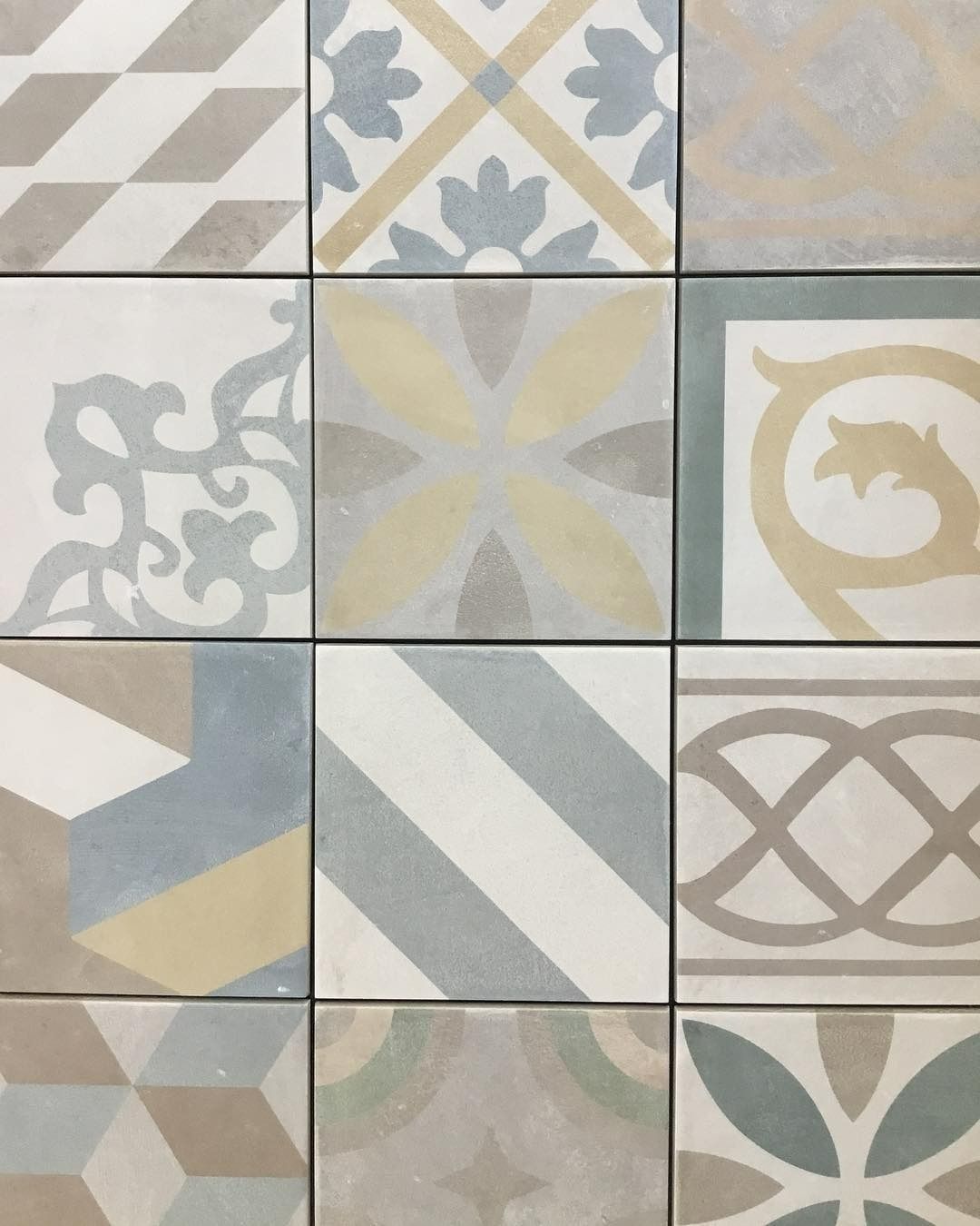 Decorative Porcelain Tile Pattern With Pastel Colors and Geometric Designs — Corrimal Ceramic Tiles Pty Ltd in Corrimal, NSW