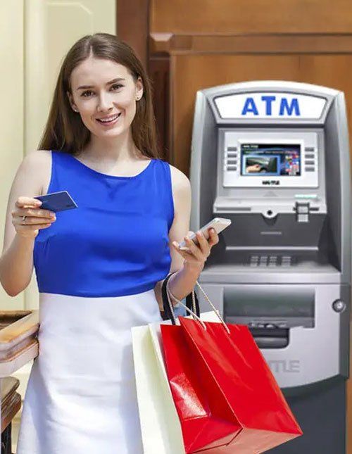 Woman With Her ATM Card