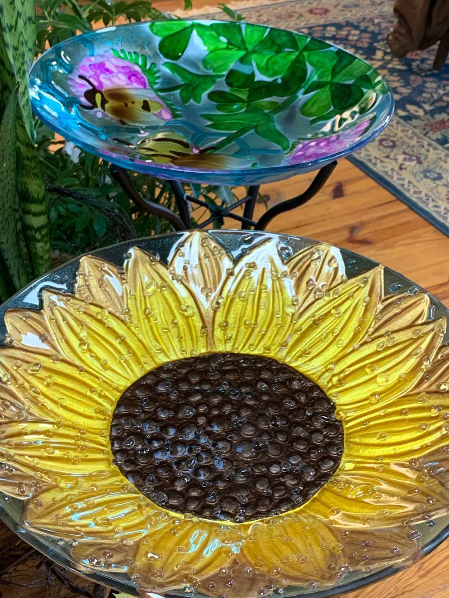 Sunflower Bird Bath Bowl — Shreveport, LA — Lex Plant Farm