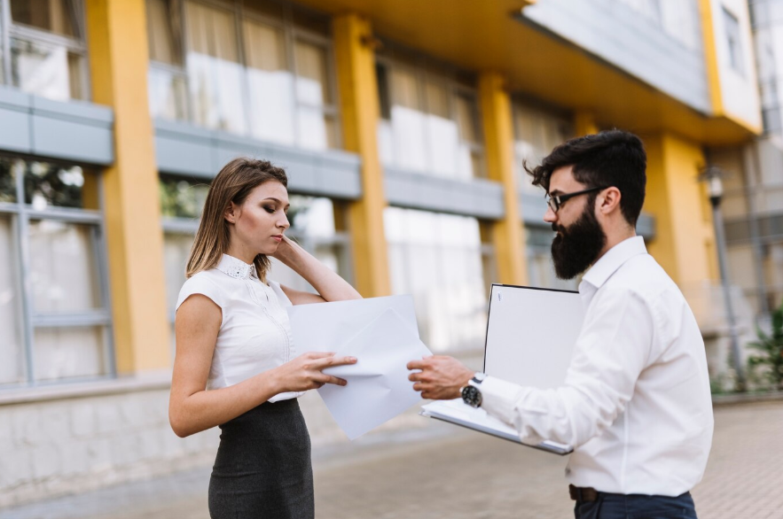 property managers looking at documents