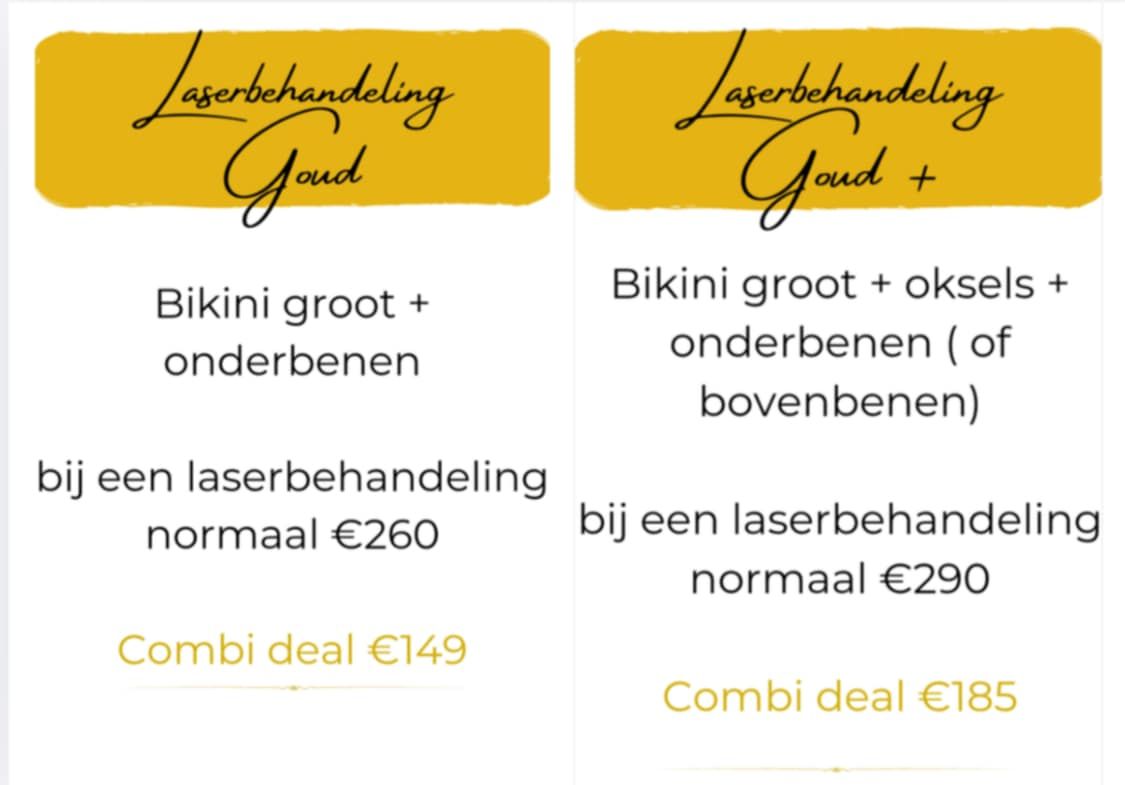 prijzen laseren