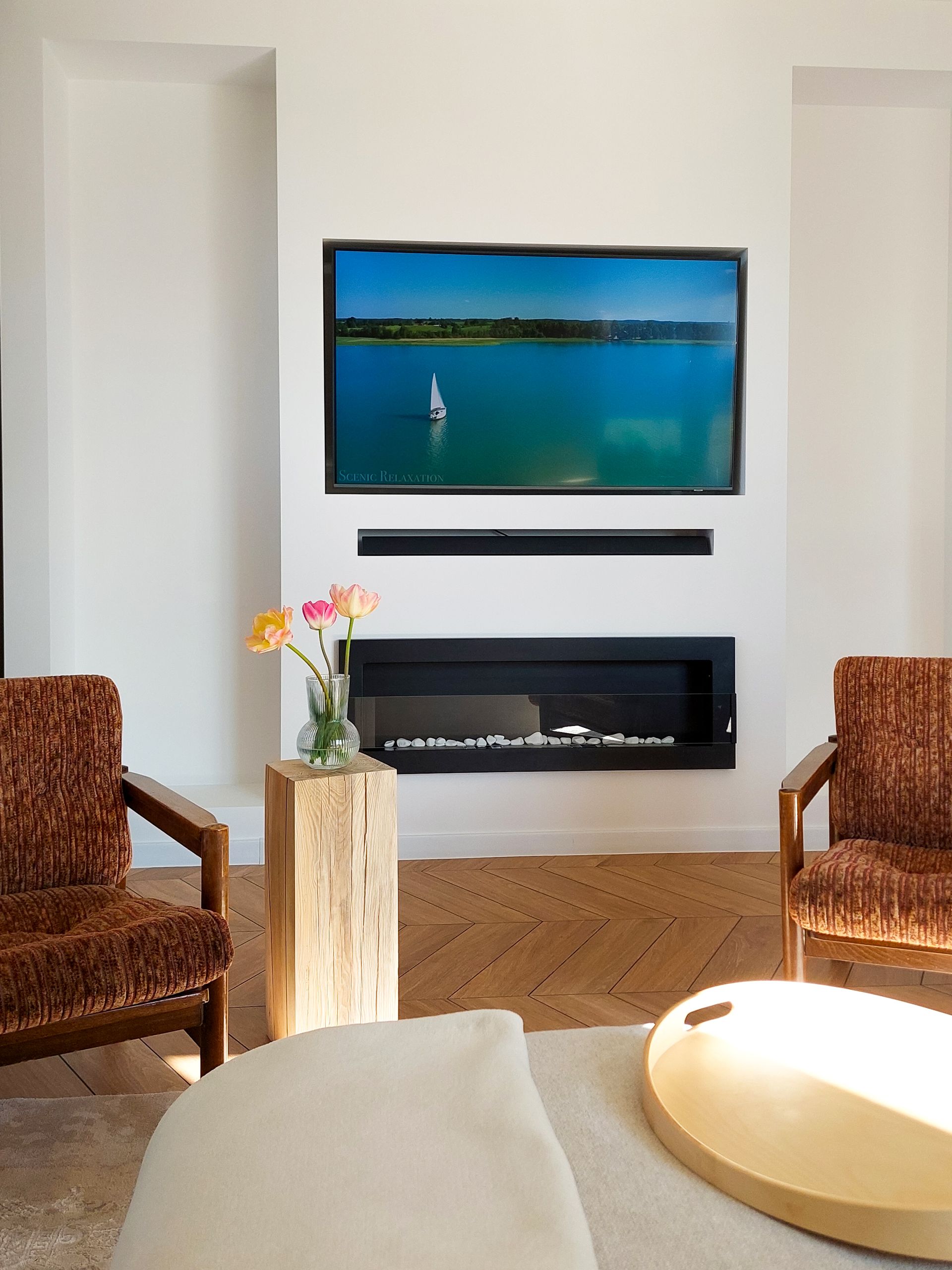 Bio-ethanol wandhaard 1200 × 400 met glasscherm