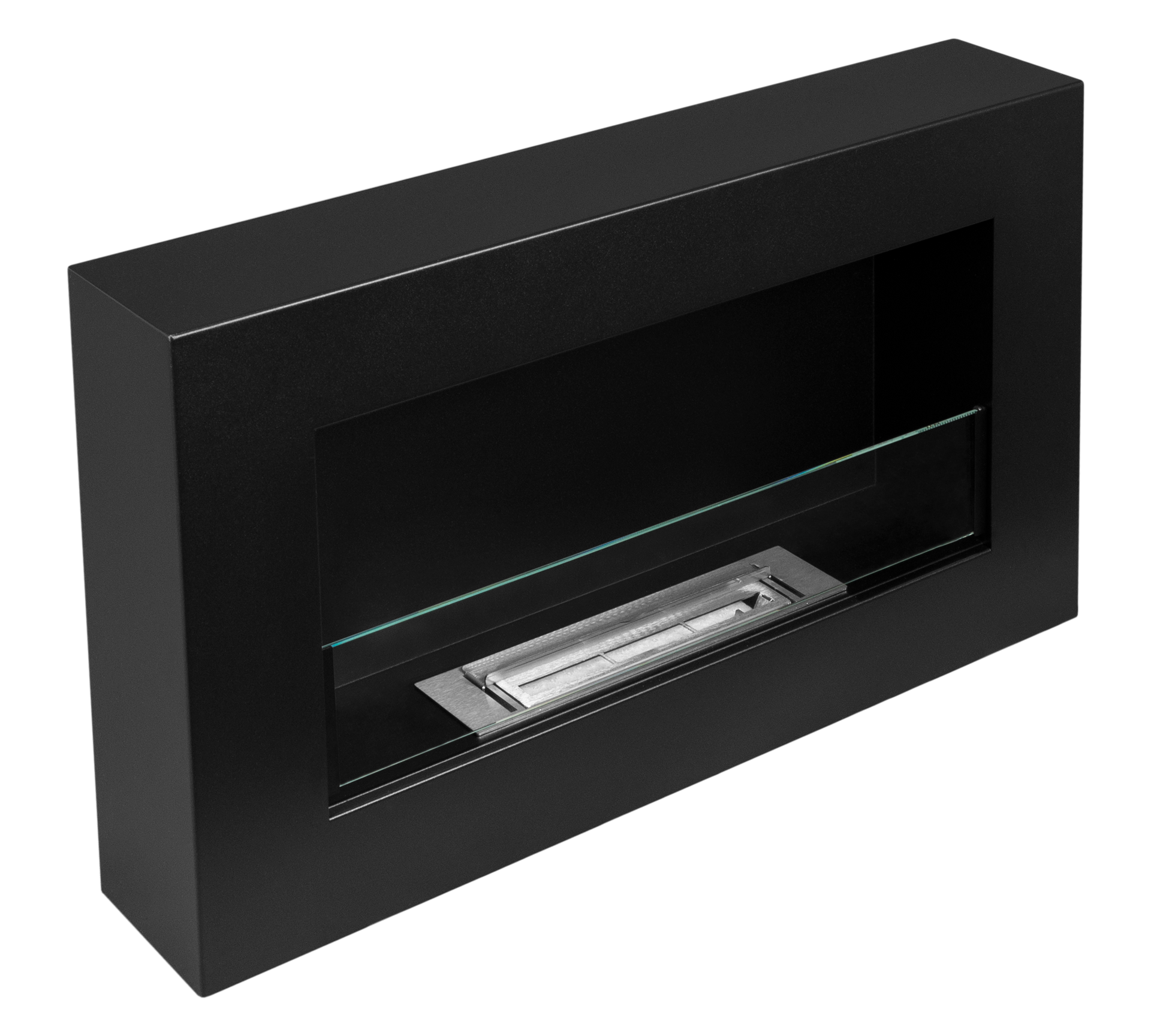 Bio-ethanol wandhaard Box 650 × 400 met glasscherm