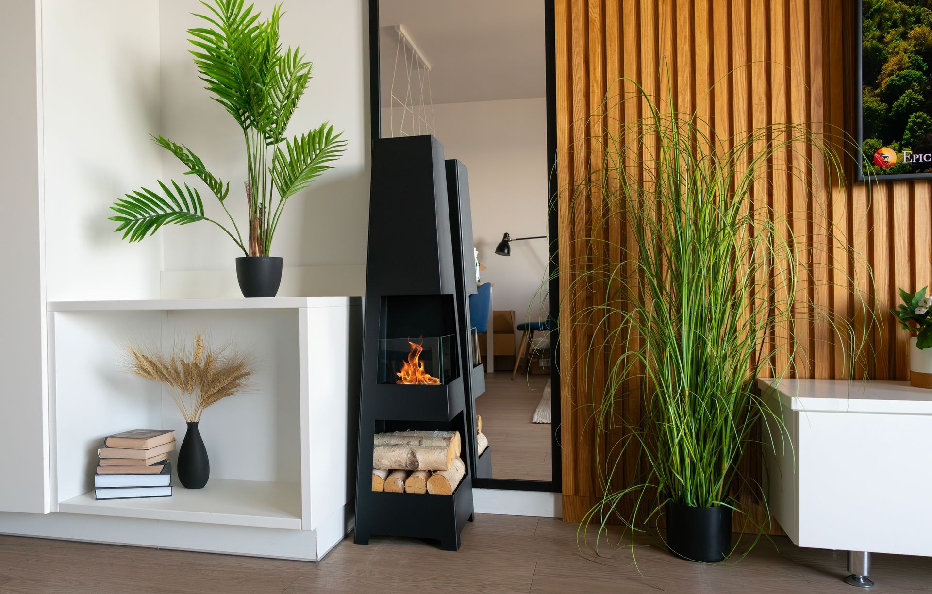 Vrijstaande bio-ethanolhaard “Pyramid Garden”