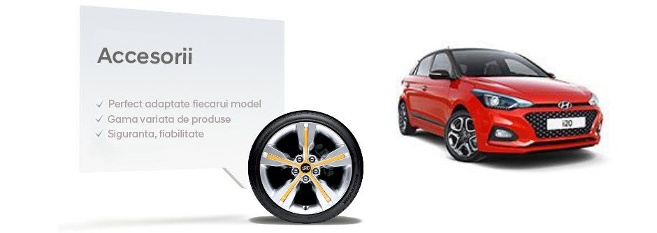 A red car is parked next to a wheel on a white background.