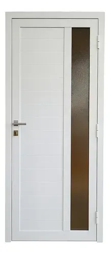 Puerta de interior con vidrio fijo lateral de 0,90x2,00