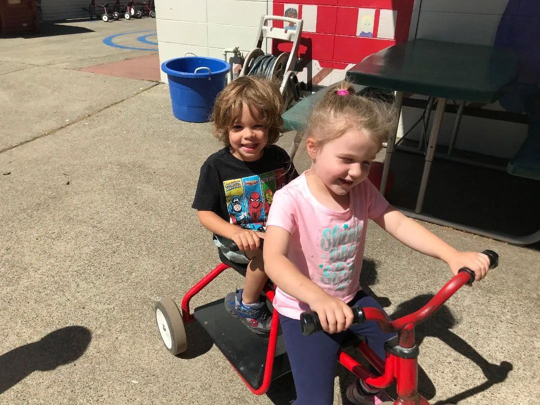 Happy Boy and Girl — Sacramento, CA — Tot Town Child Development Center, Inc.