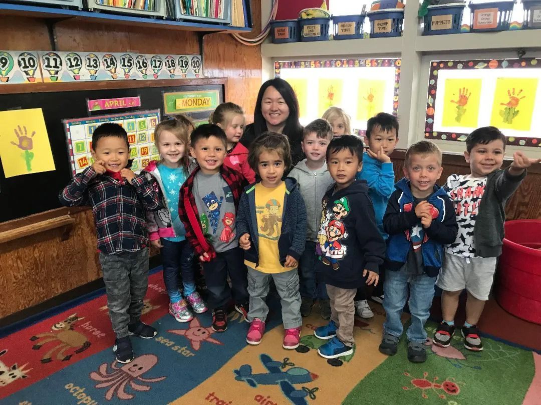 Class Picture in a Room — Sacramento, CA — Tot Town Child Development Center, Inc.