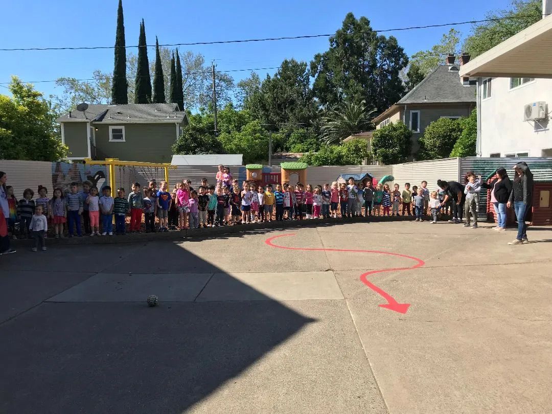 Students Enjoying the Activity — Sacramento, CA — Tot Town Child Development Center, Inc.