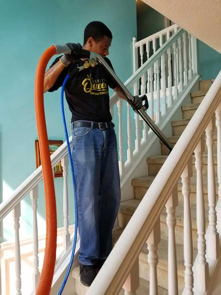 Steps Cleaning — McDonough, GA — Quality Queen Carpet Cleaning & Flooring Center