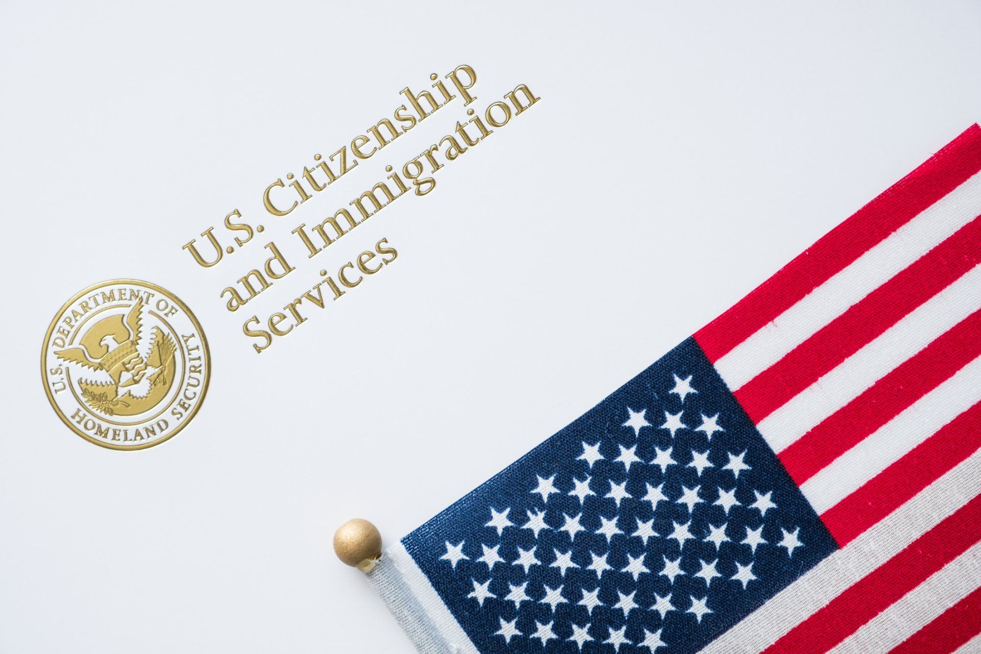 Envelope from U.S. Citizenship — Bellaire, TX — Garza & Associates