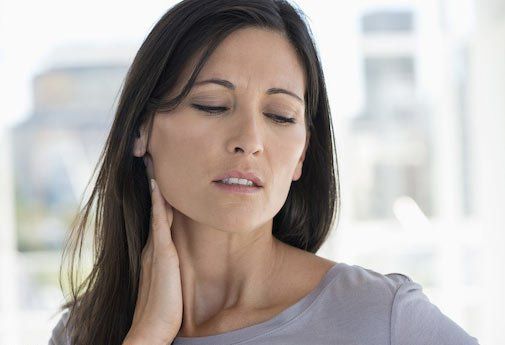 Woman With Neck Pain — Chattanooga, TN — Specialists In Pain Management