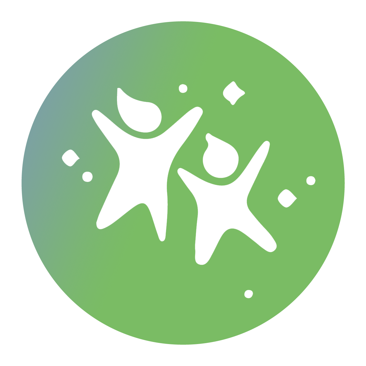 icon of two people having fun