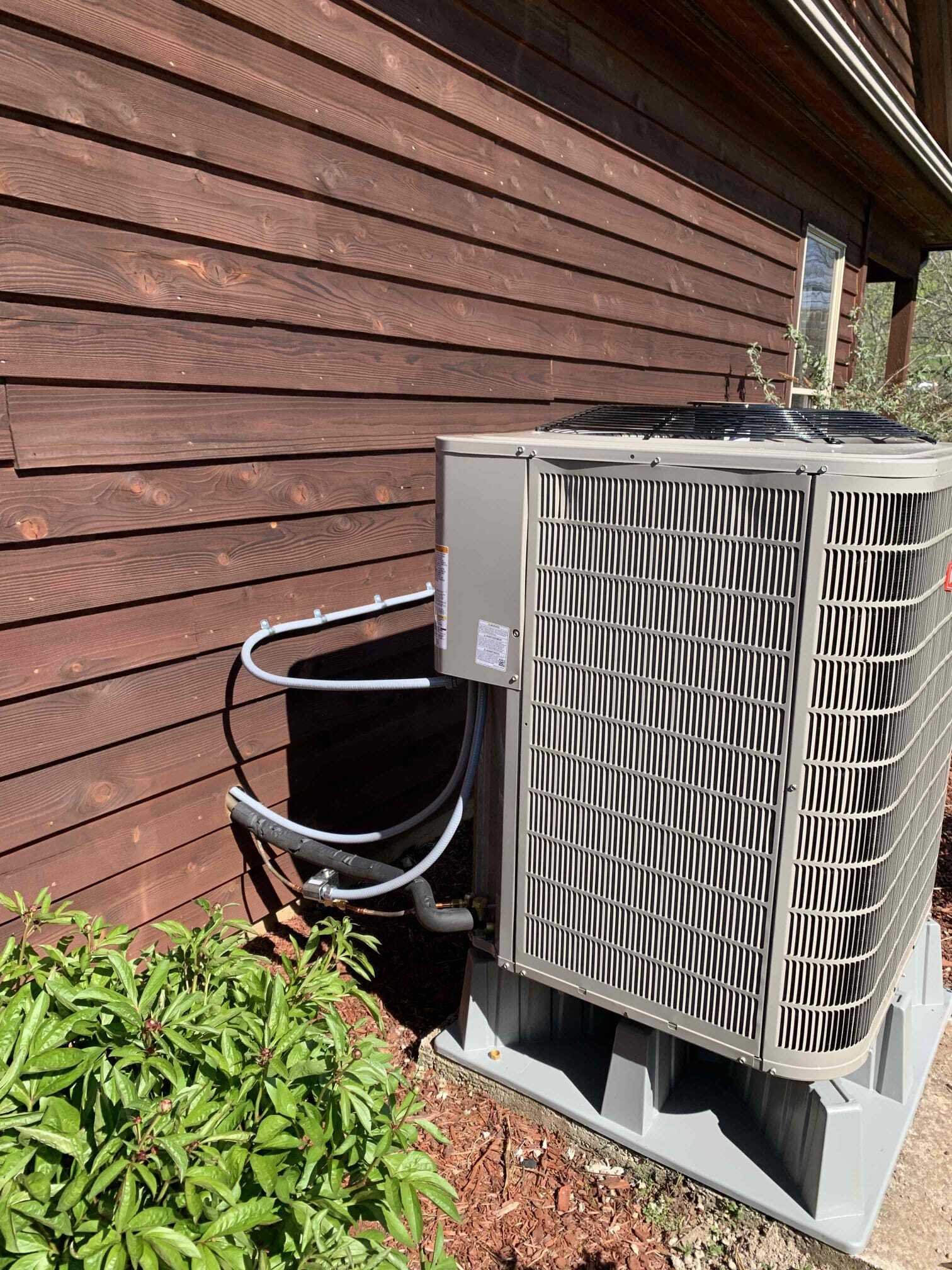 HVAC system outside the house — Asheville, NC — Quality Air