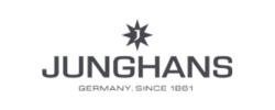 Das Junghans-Logo ist schwarz-weiß und trägt die Aufschrift „Deutschland seit 1881“.