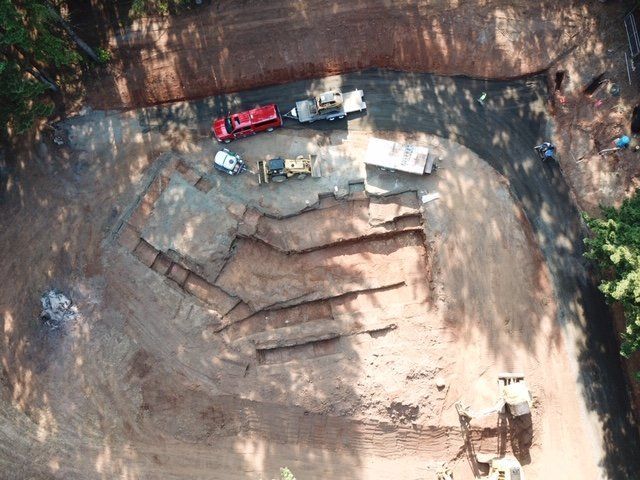 Haul Brush — Top View of Excavating Site in Sherwood, OR