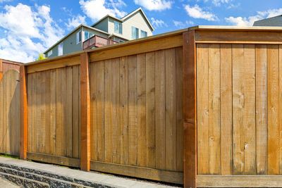 Custom Wooden — House Backyard New Wood Fence in Winston-Salem, NC