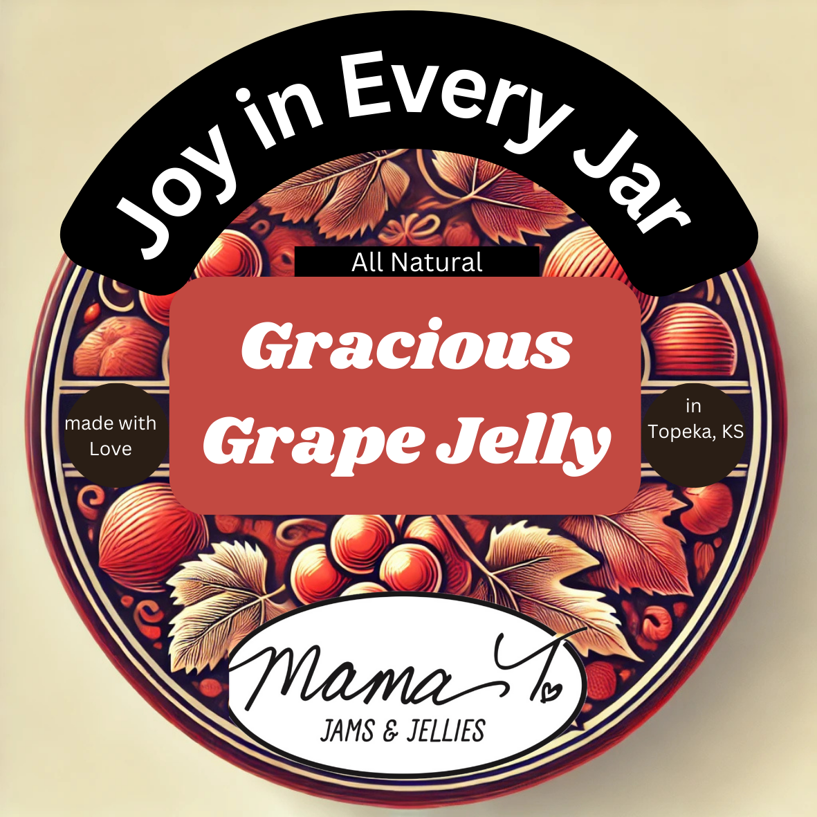A can of joy in every jar gracious grape jelly