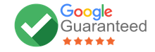A google guaranteed logo with a check mark and five stars - Mobile, AL - Alliance Roofing LLC
