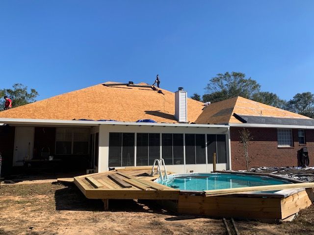 House with Pool - Jackson, MS - Alliance Roofing LLC