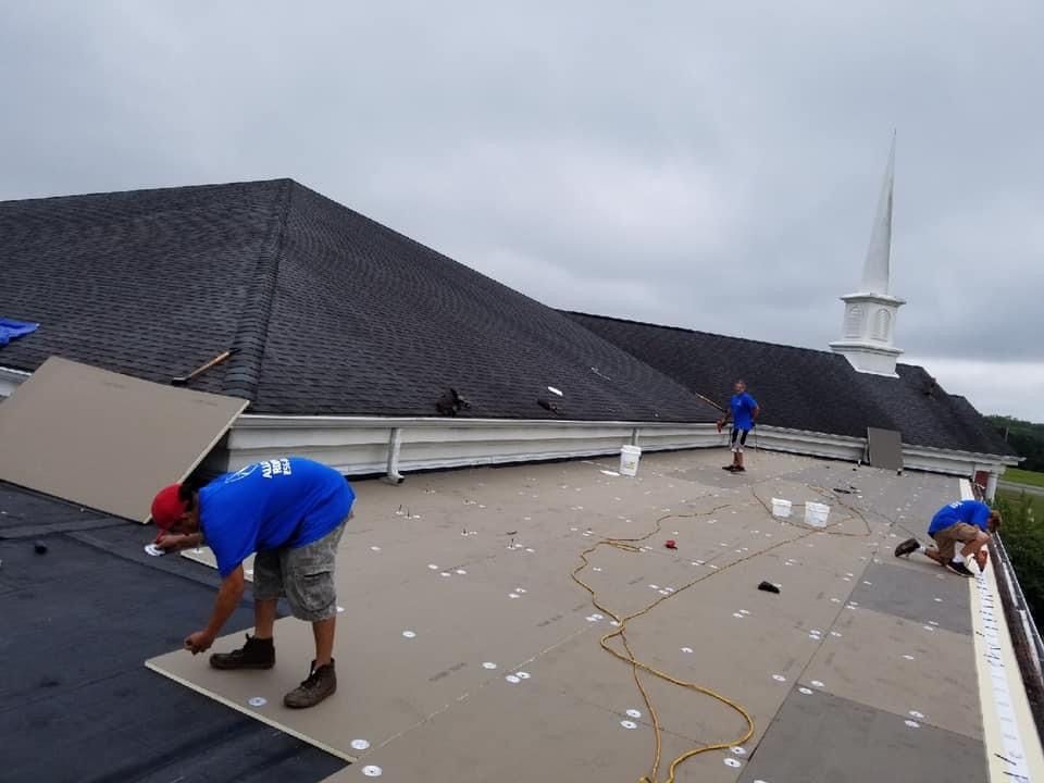 Two Workers on Roof - Jackson, MS - Alliance Roofing LLC