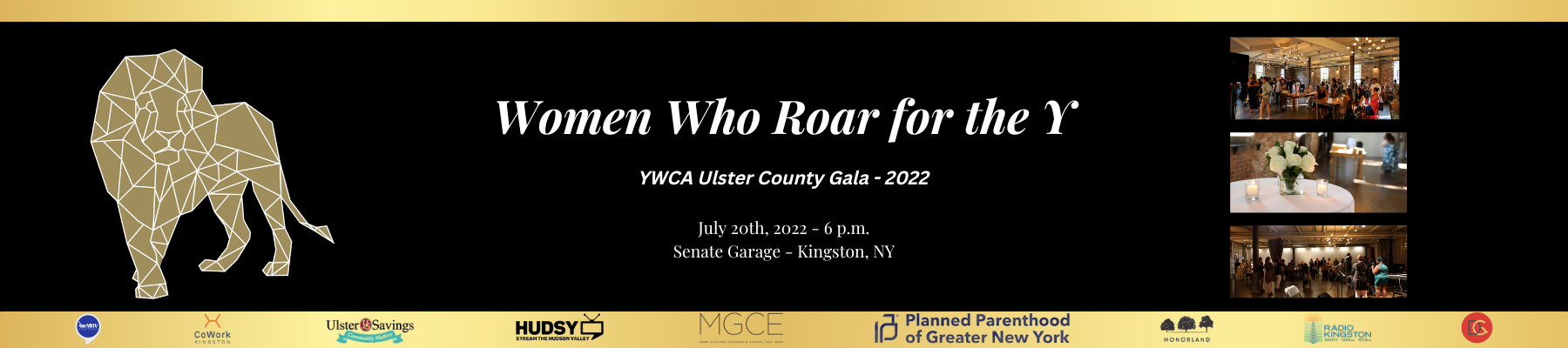 Women Who Roar For The Y Banner — Kingston, NY — YWCA Ulster County