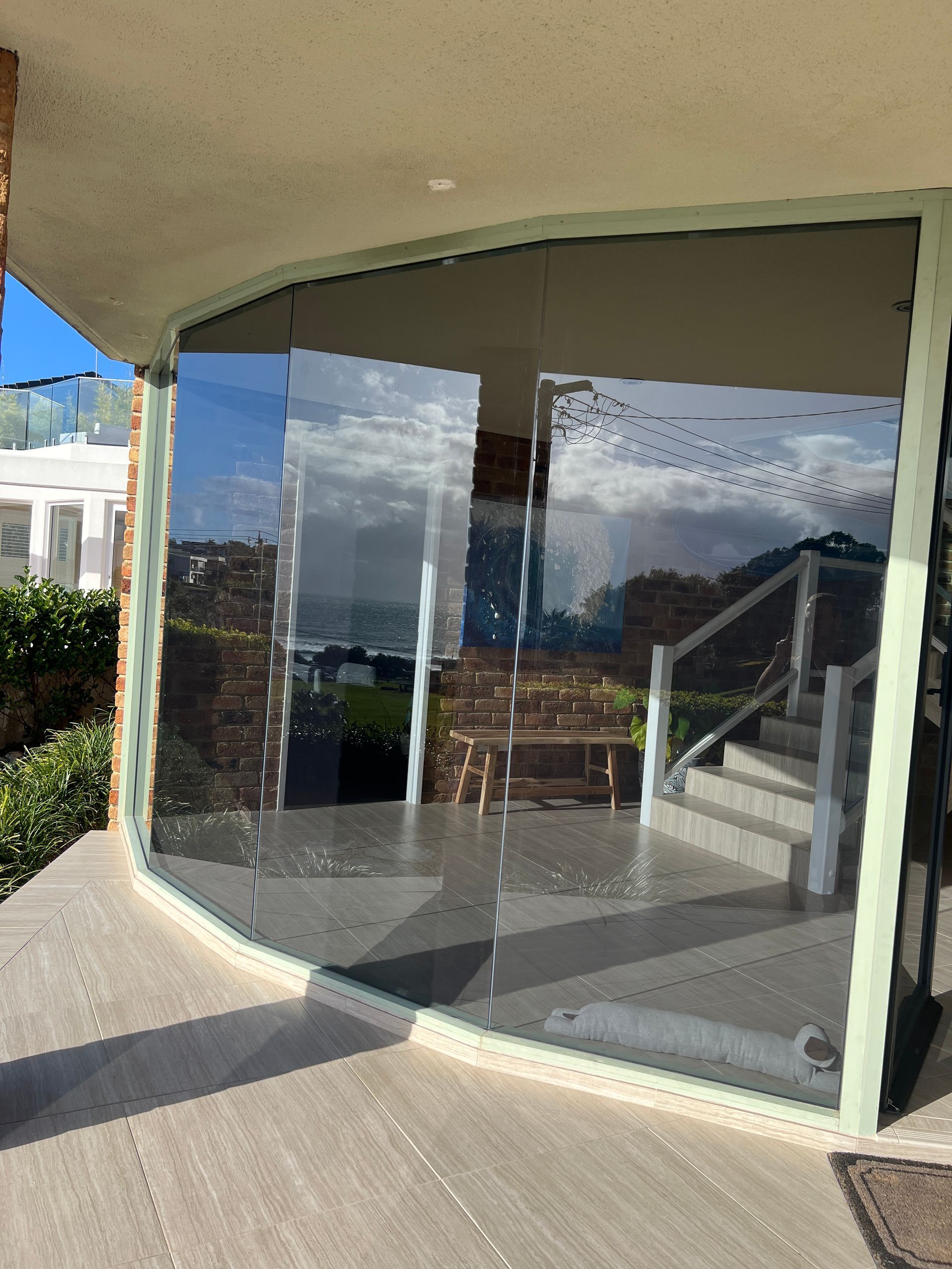 A Bathroom With A Walk In Shower And A Bathtub — Glass 24/7 In Taree, NSW