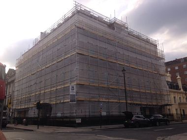 Large Building Scaffolding