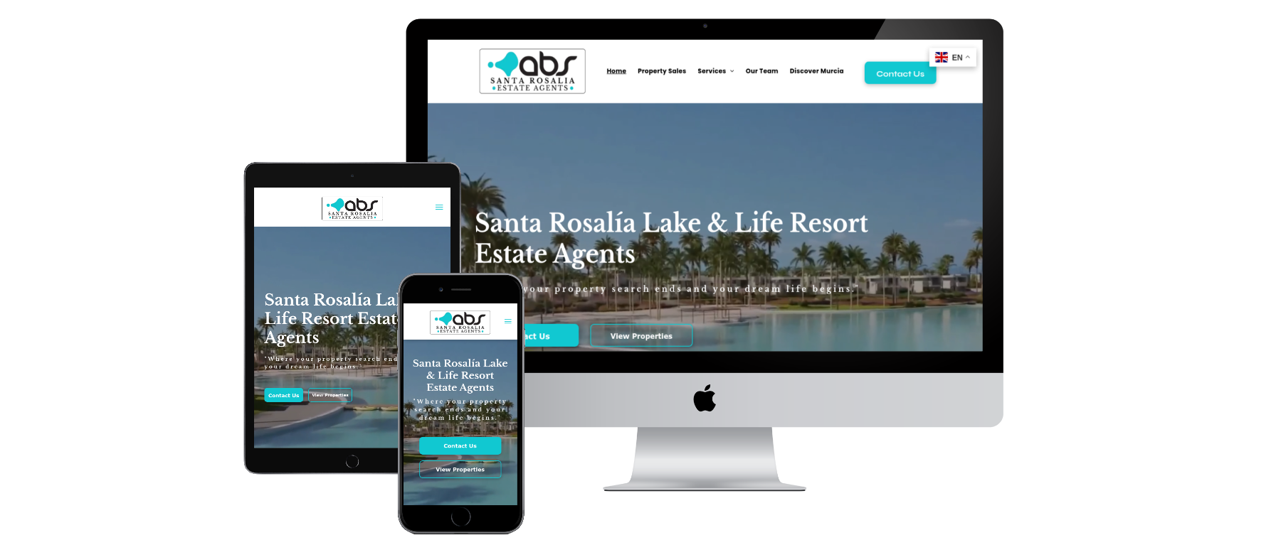 ABS Santa Rosalia Estate Agents website