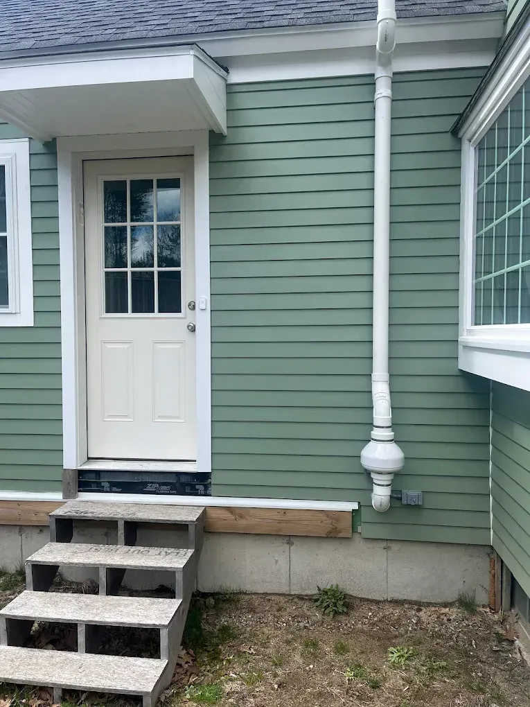 Radon mitigation system installed in Maine Radon mitigation system installed in Maine