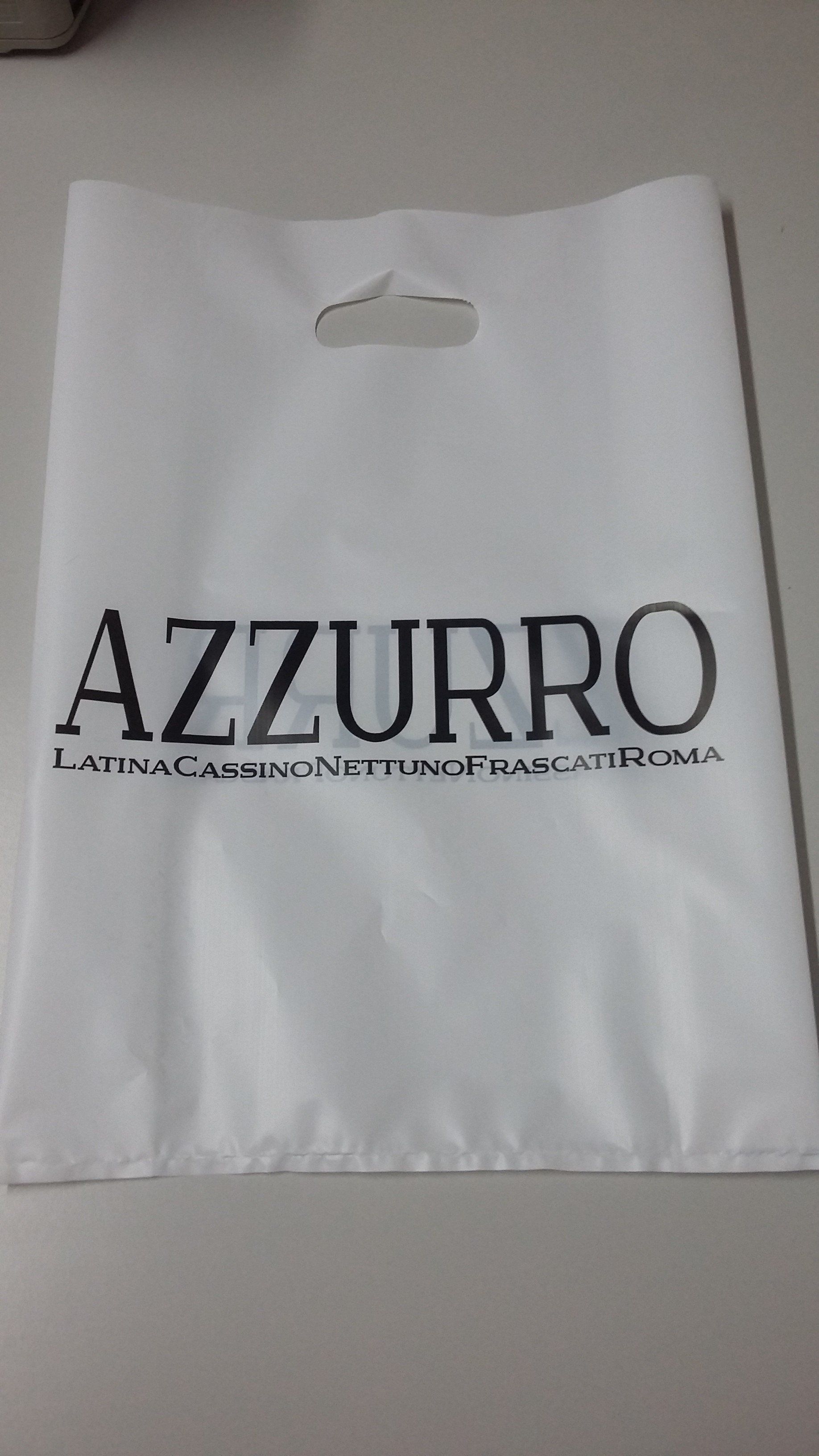 busta in plastica biocompostabile con logo di